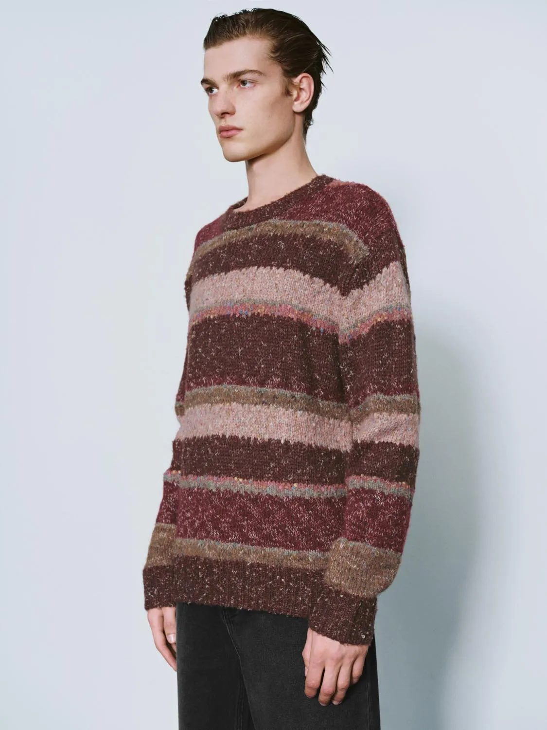 Crew Neck Striped Knitted T-Shirts sold by Urban Revivo product image thumbnail 2