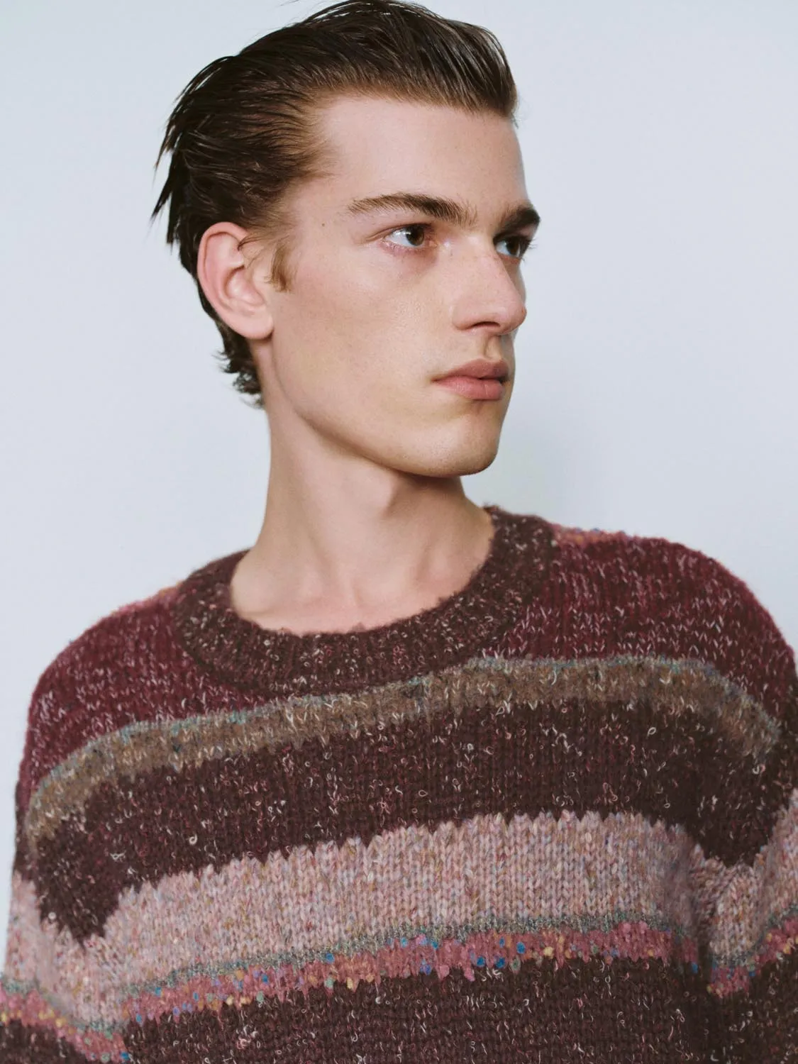 Crew Neck Striped Knitted T-Shirts sold by Urban Revivo product image thumbnail 3