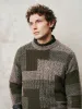Colorblocks Pattern Knitted T-Shirts sold by Urban Revivo