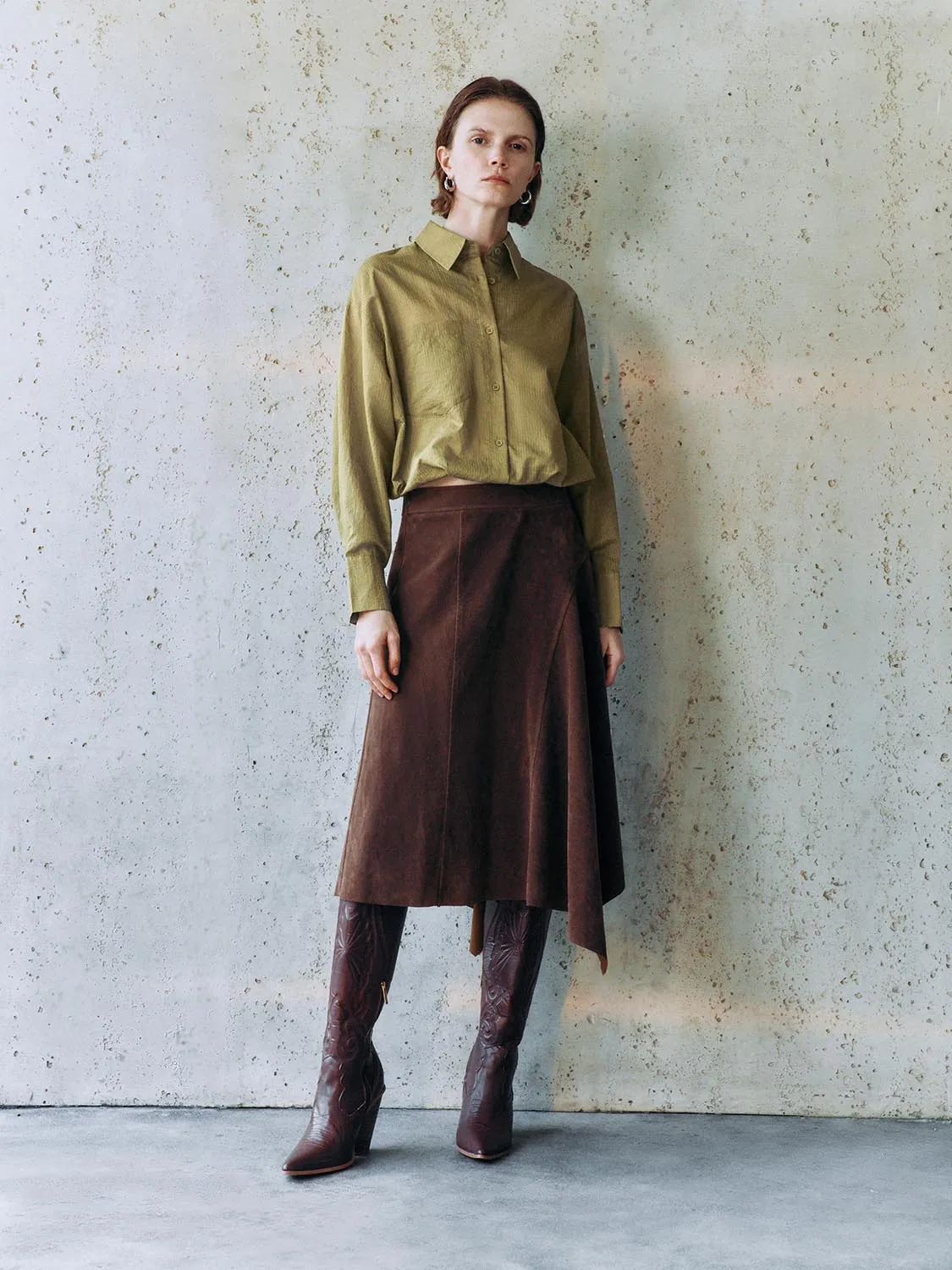 Cropped Button Up Overhead Shirts sold by Urban Revivo product image thumbnail 3