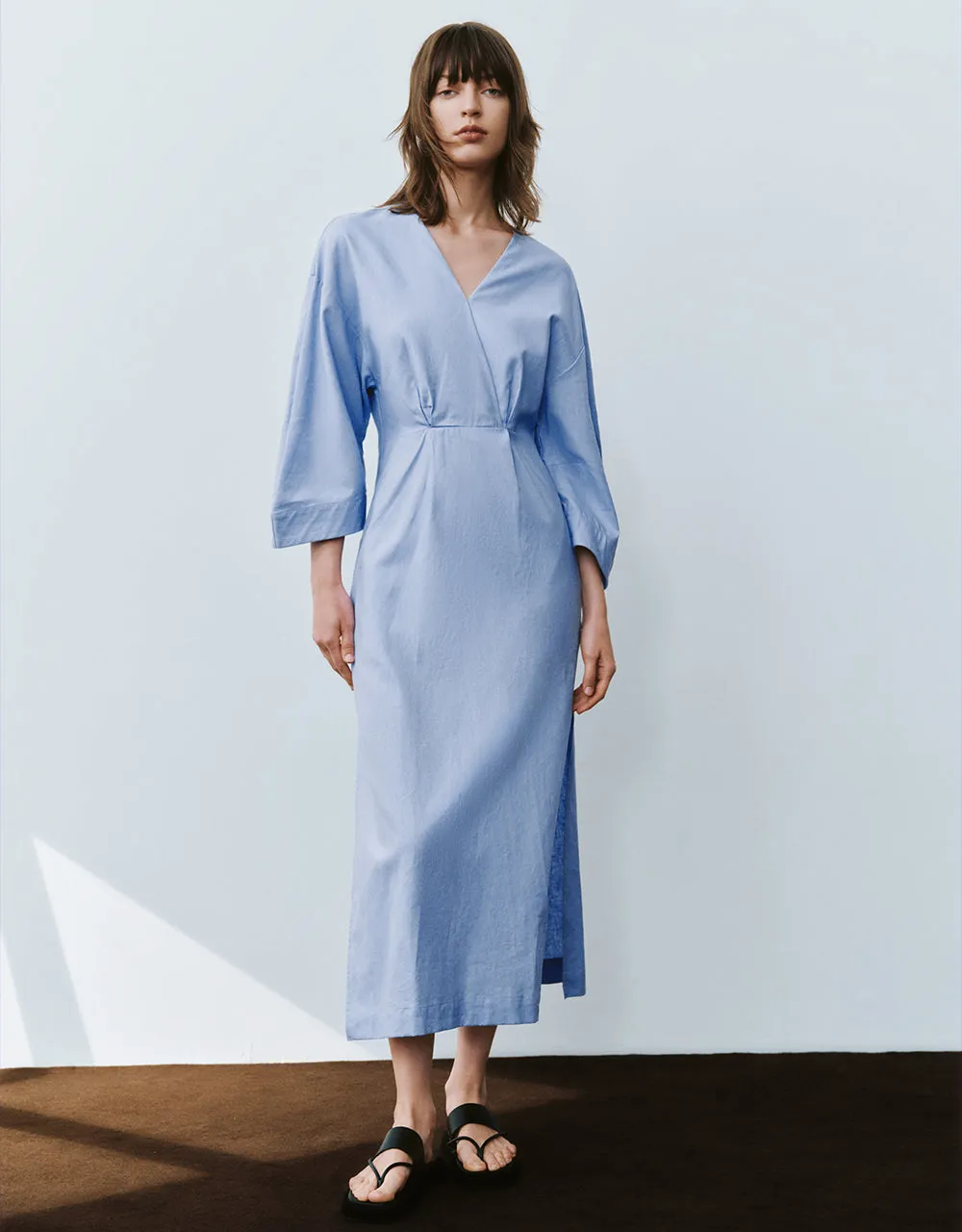 Surplice Front Straight Dress sold by Urban Revivo