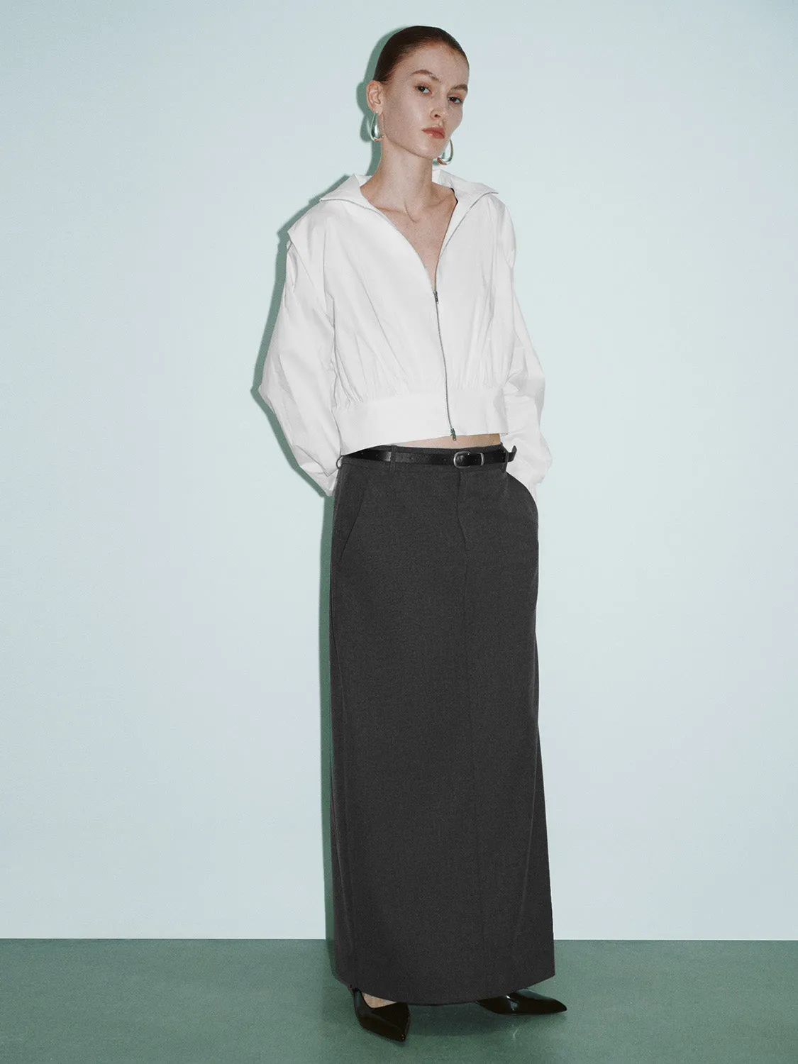 Zipper Front Loose Jacket sold by Urban Revivo product image thumbnail 4