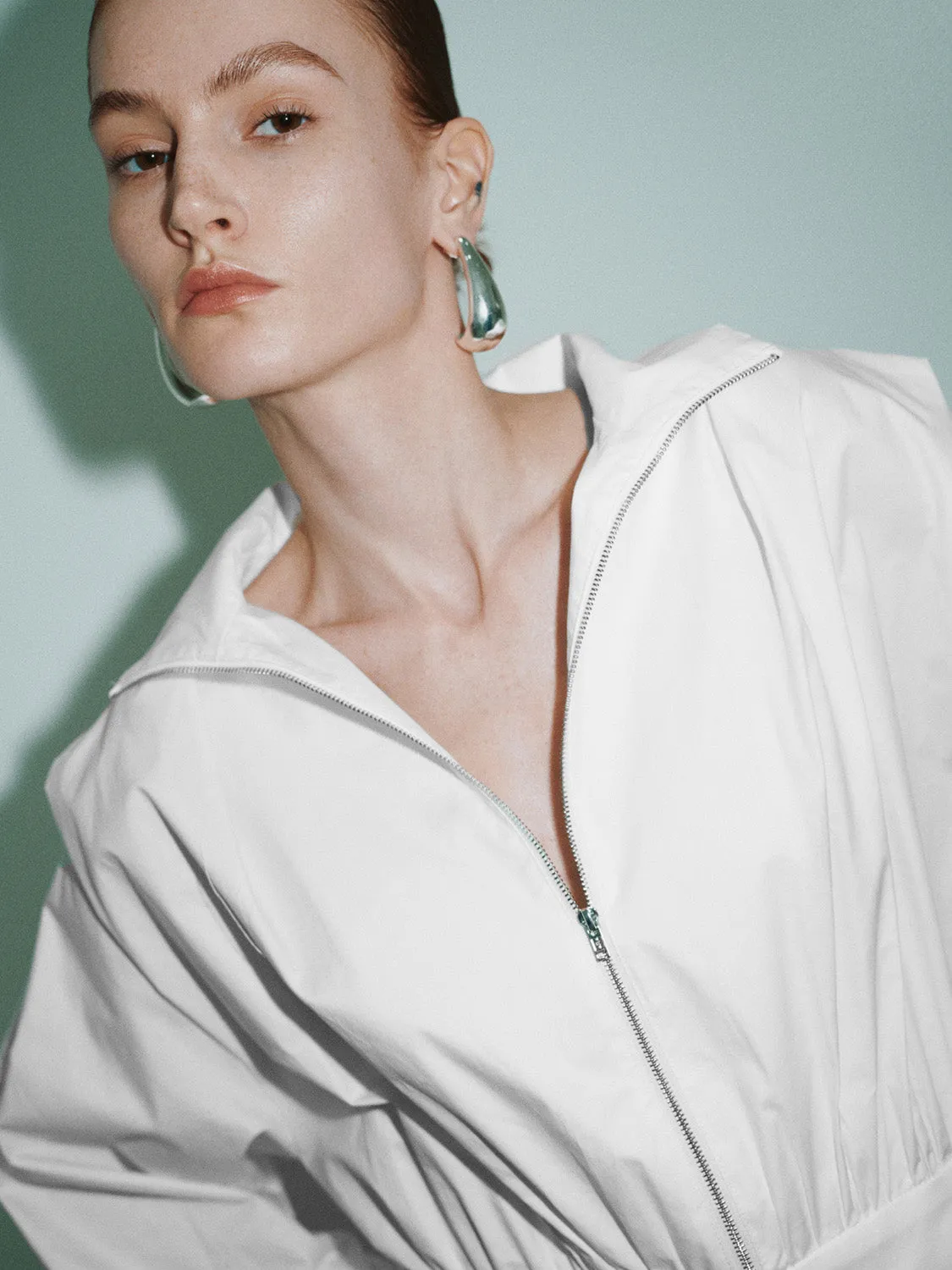 Zipper Front Loose Jacket sold by Urban Revivo product image thumbnail 5