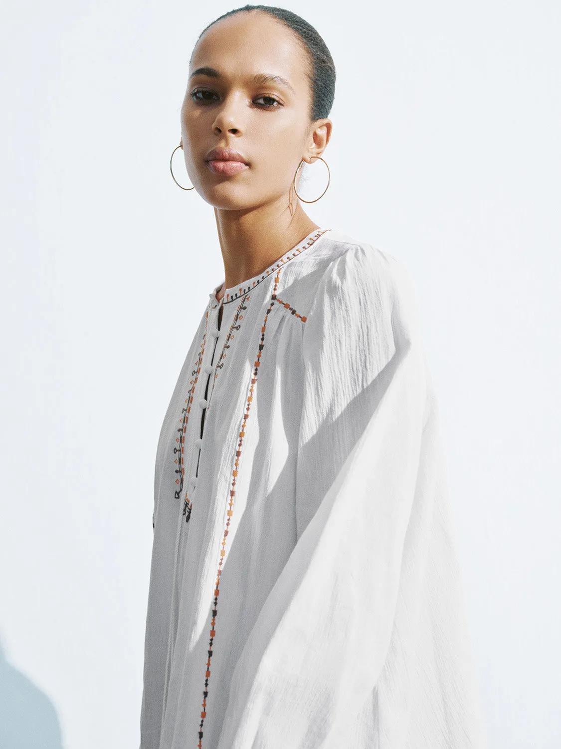 Crew Neck Overhead Shirt sold by Urban Revivo product image thumbnail 5