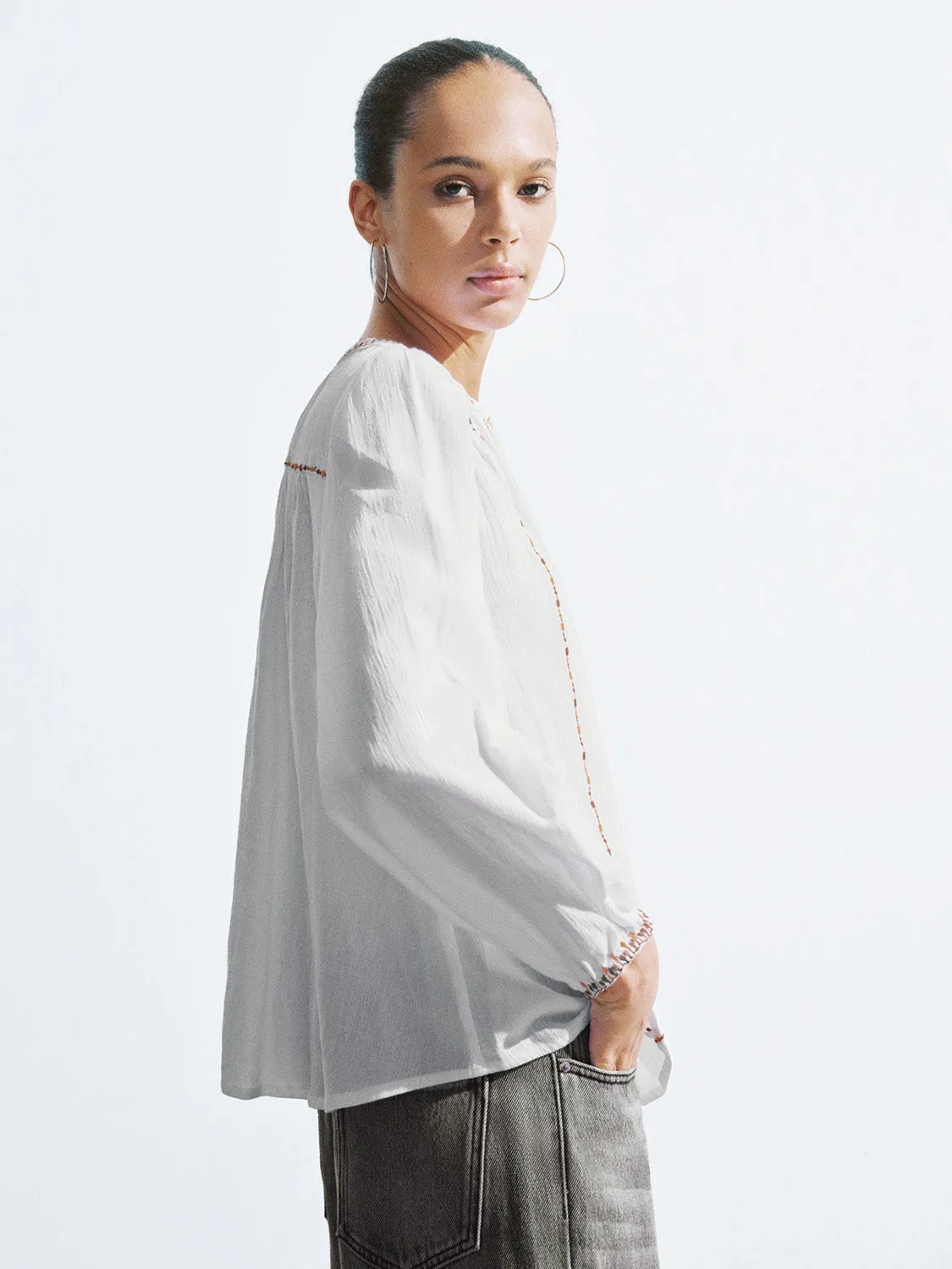 Crew Neck Overhead Shirt sold by Urban Revivo product image thumbnail 2