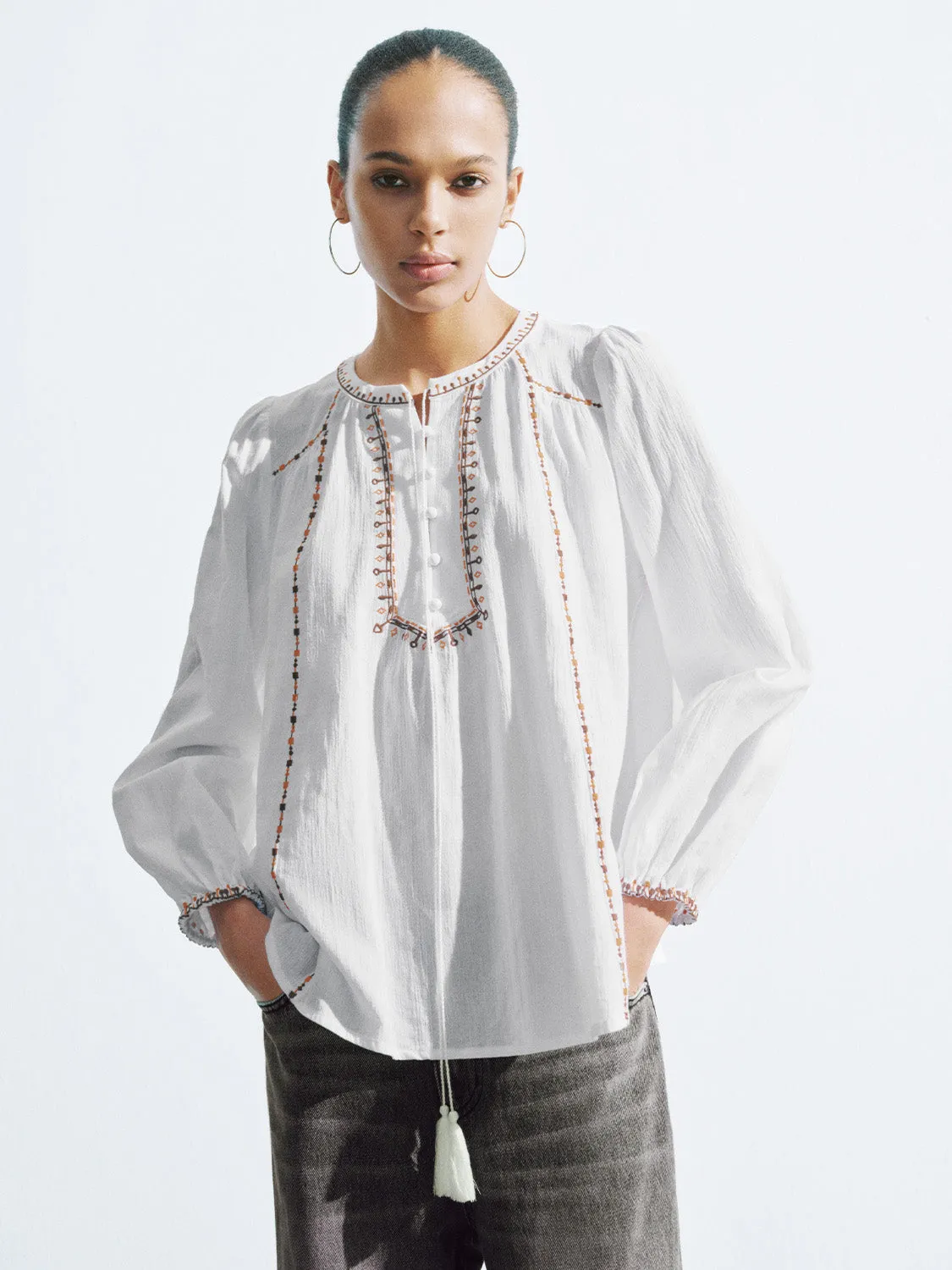 Crew Neck Overhead Shirt sold by Urban Revivo