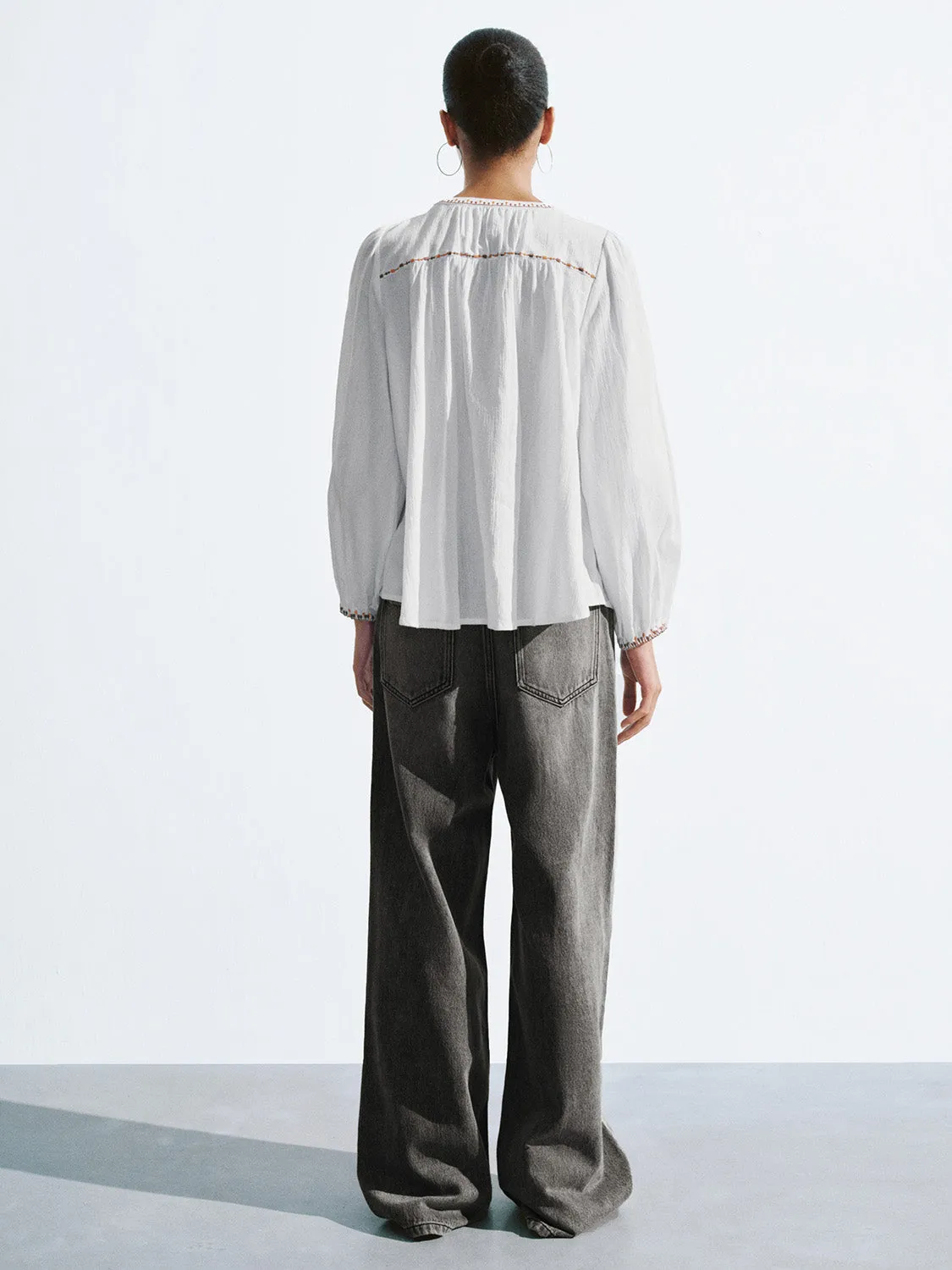 Crew Neck Overhead Shirt sold by Urban Revivo product image thumbnail 3