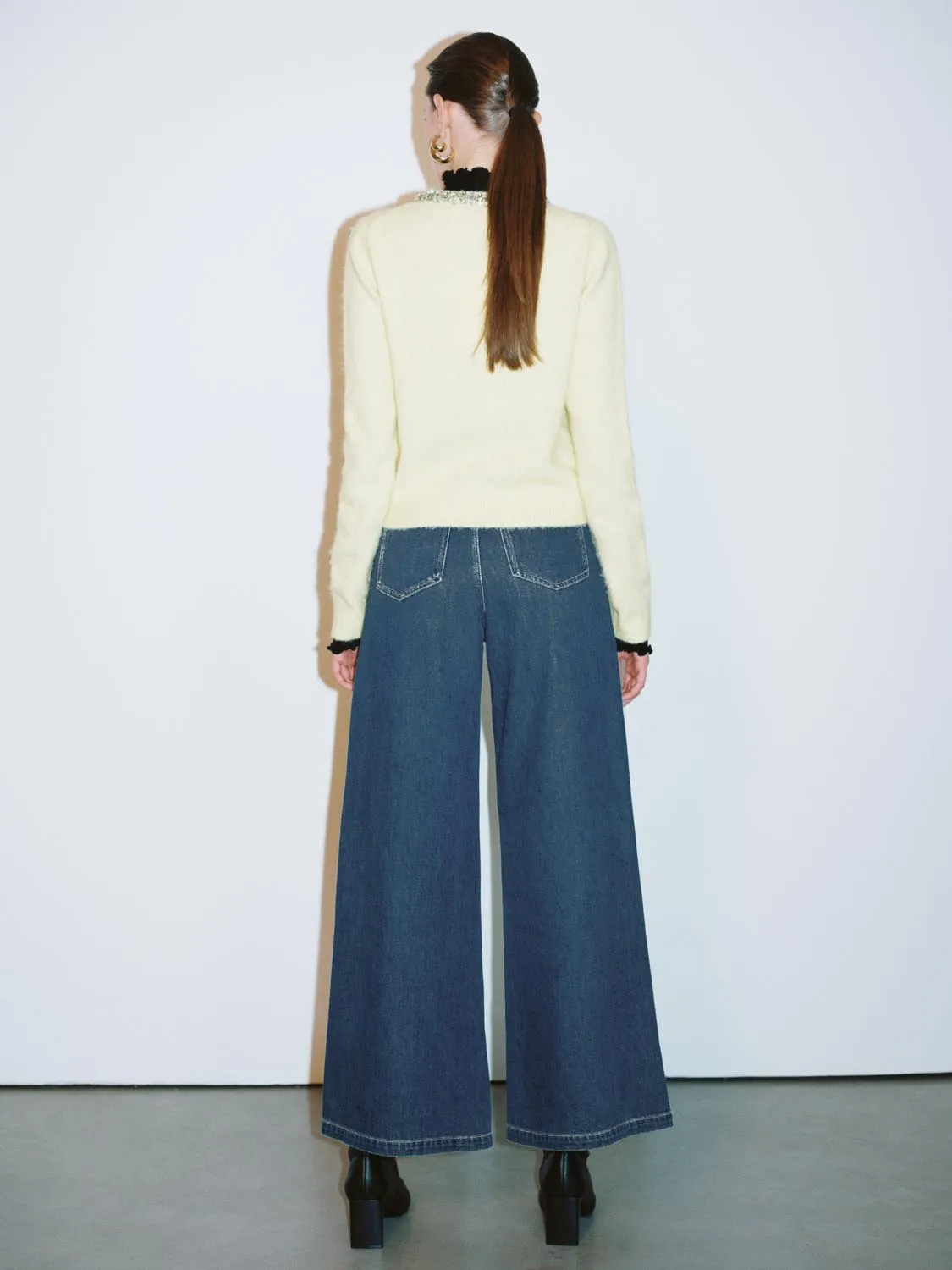 Wide-Leg Denim Jeans sold by Urban Revivo product image thumbnail 5