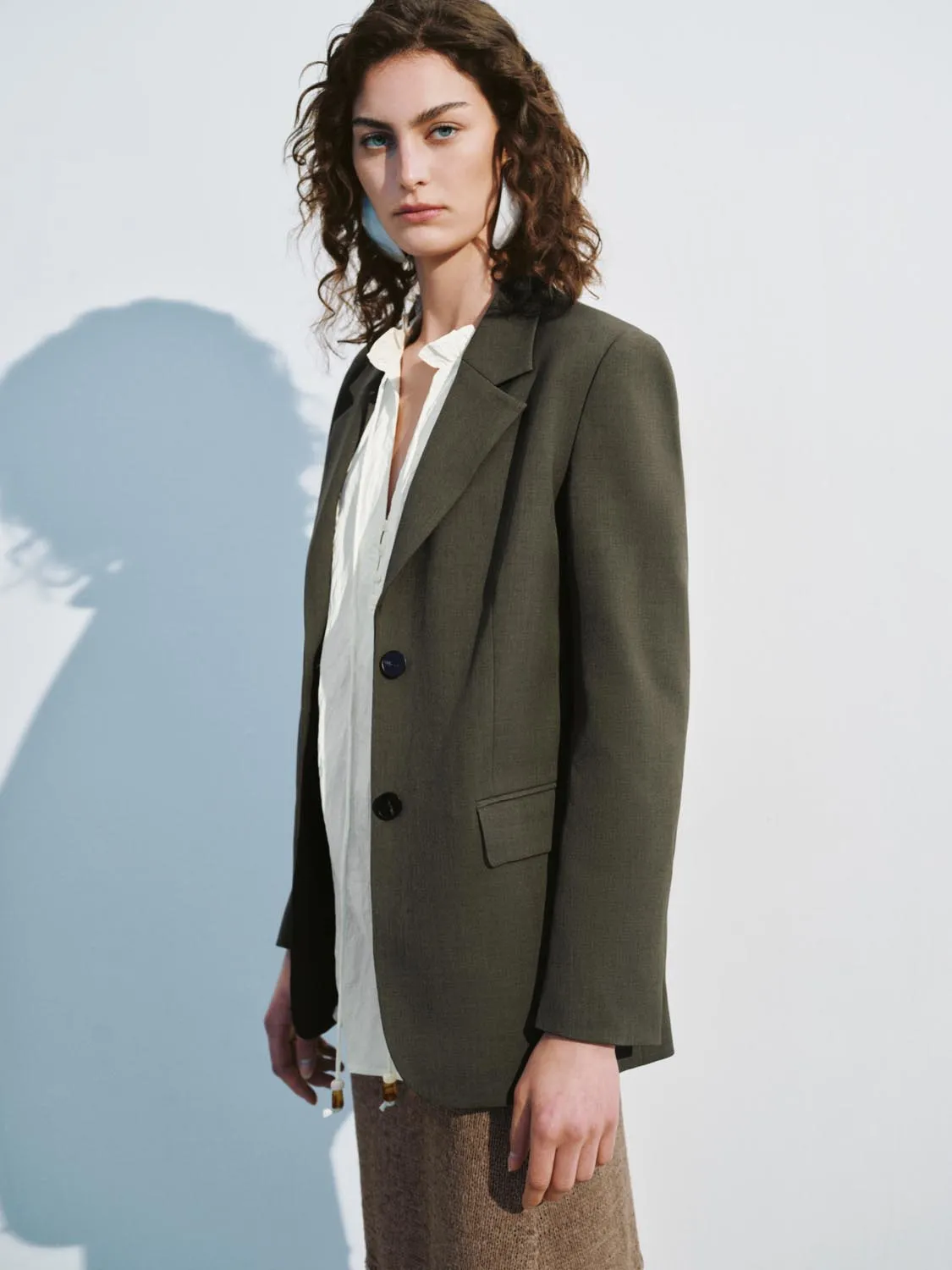 Notched Collar Blazers sold by Urban Revivo product image thumbnail 2