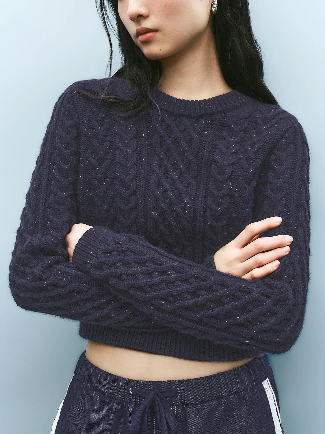 Crew Neck Knitted T-Shirts sold by Urban Revivo product image thumbnail 2