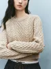 Cropped Crew Neck Knitted T-Shirts sold by Urban Revivo