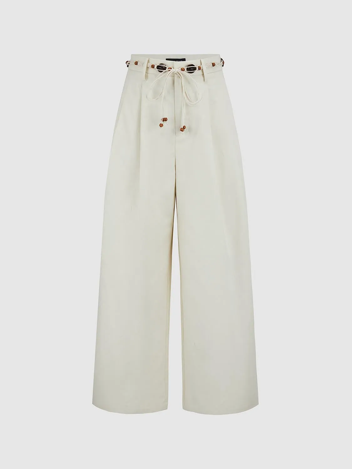 Thick Wide-Leg Pants sold by Urban Revivo
