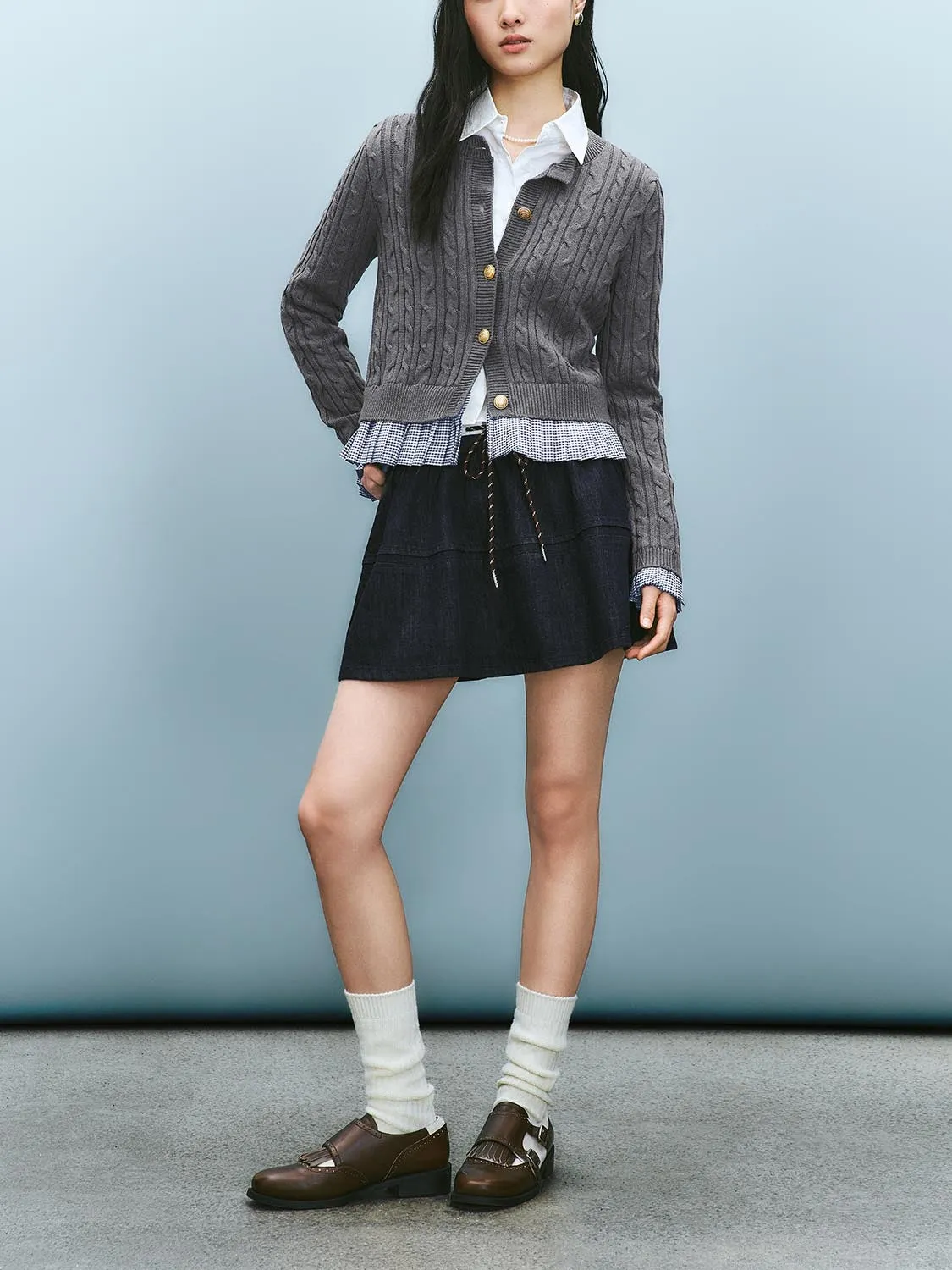 Cable Knitted Cardigans sold by Urban Revivo product image thumbnail 4