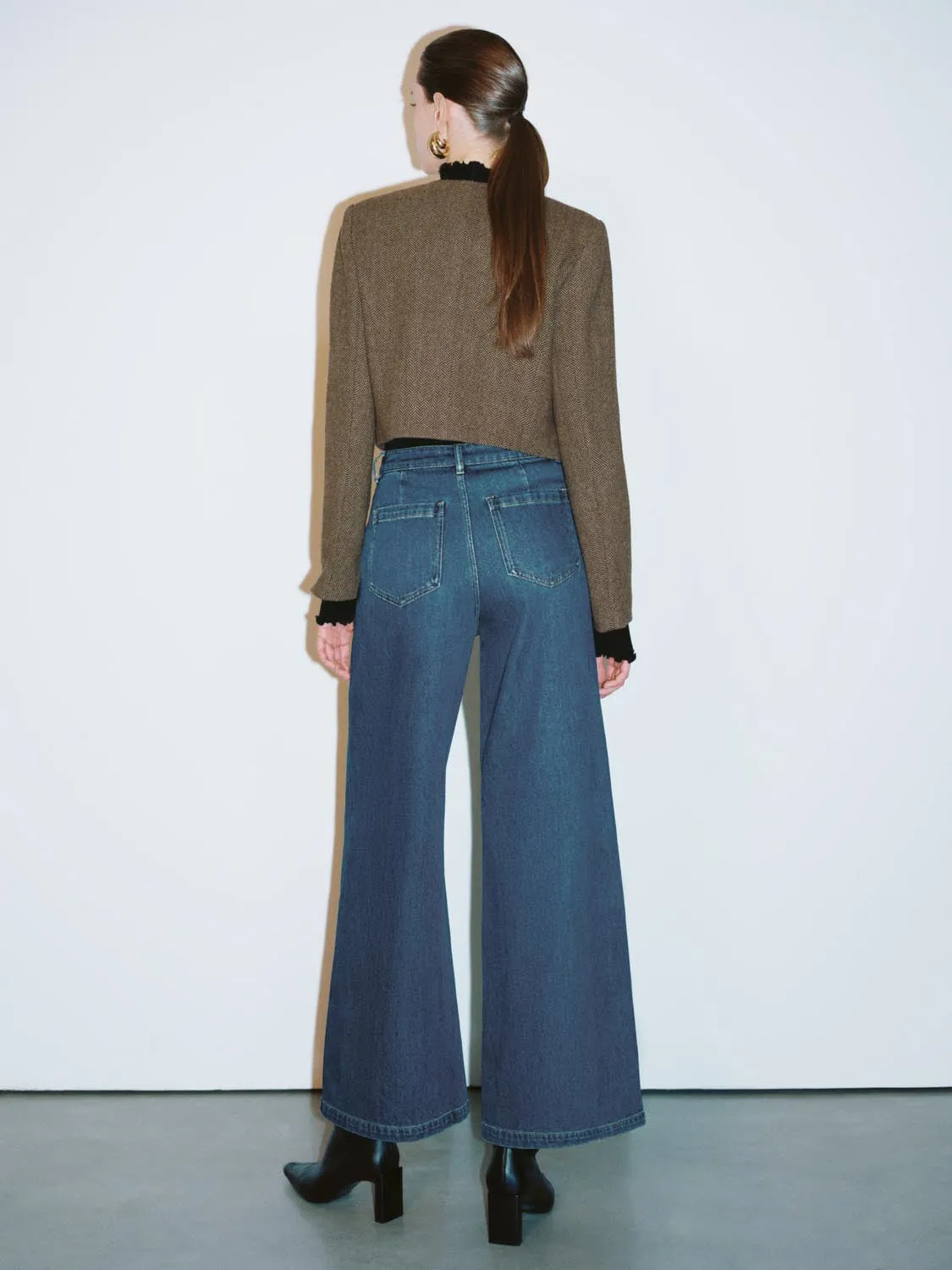 Cropped Button Up Wool Blend Jackets sold by Urban Revivo product image thumbnail 5