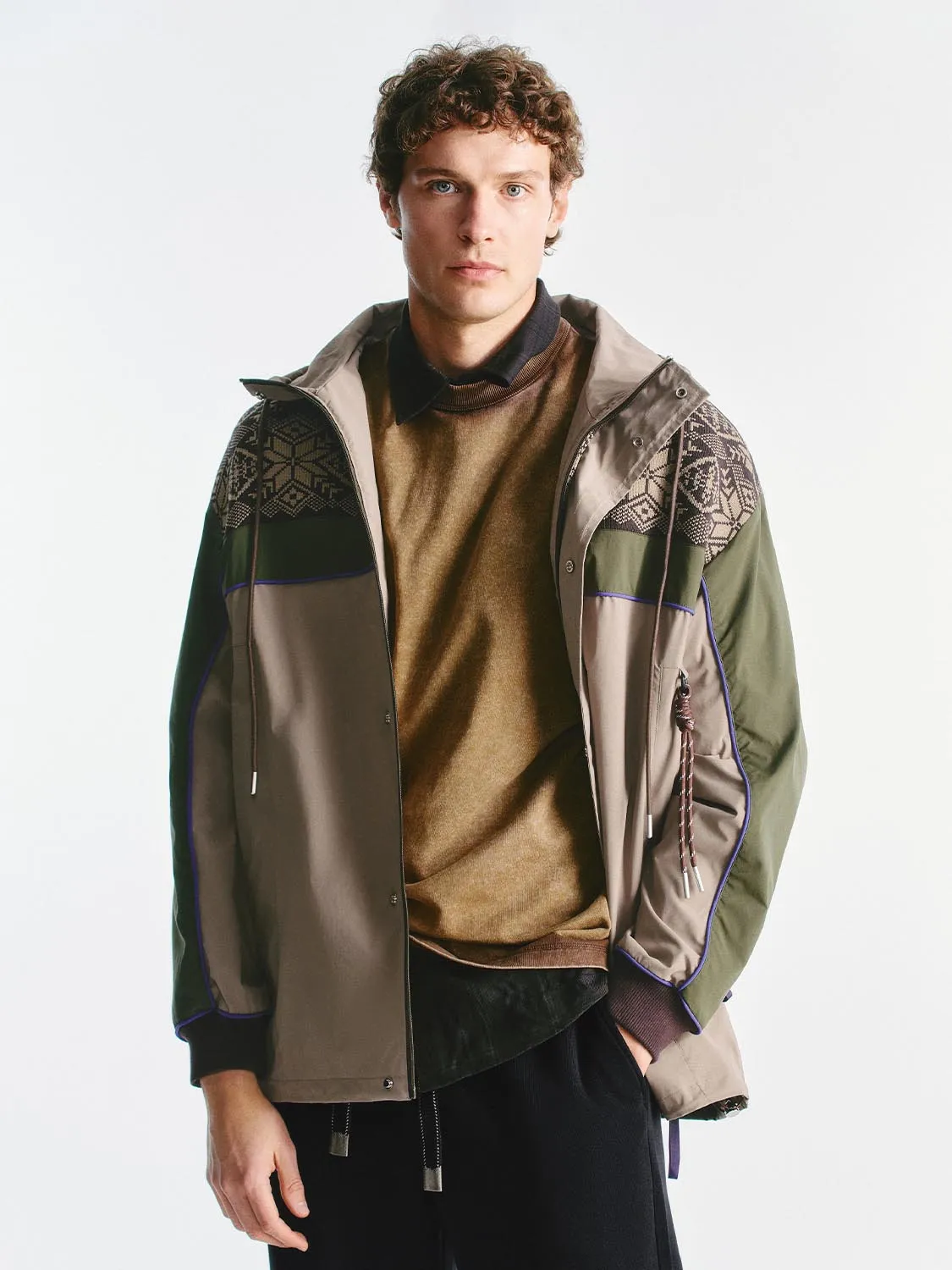 Paneled Hoodie Jackets sold by Urban Revivo