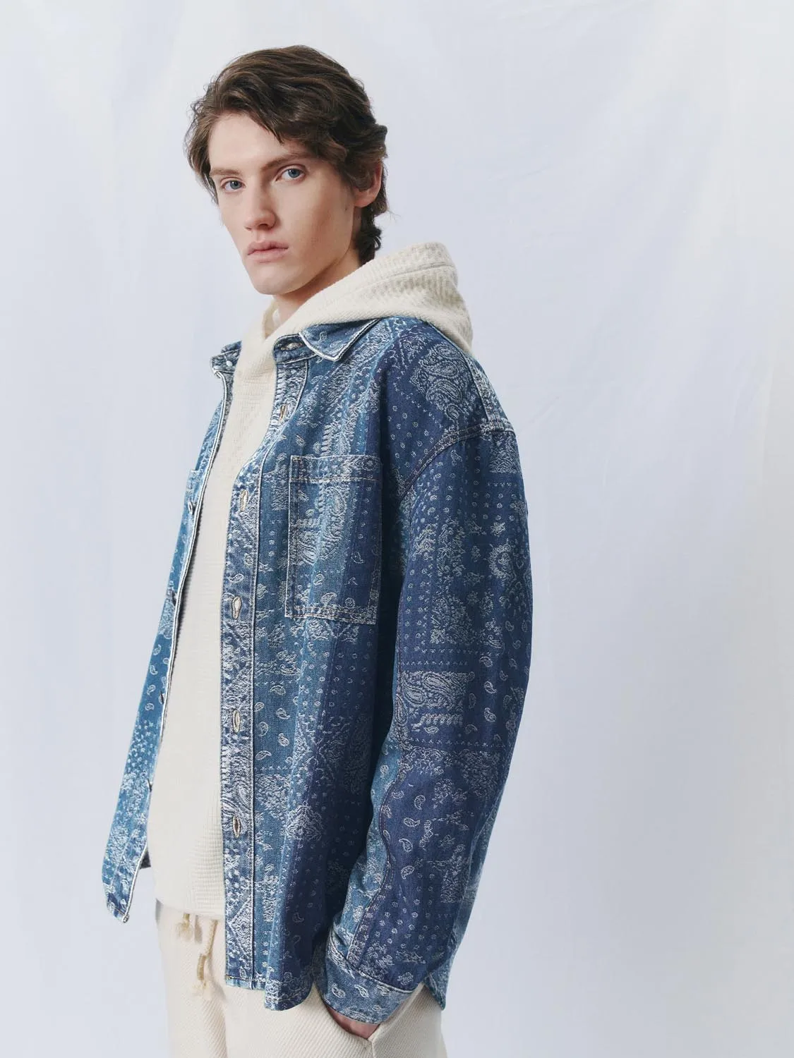 Printed Denim Shirts sold by Urban Revivo product image thumbnail 2