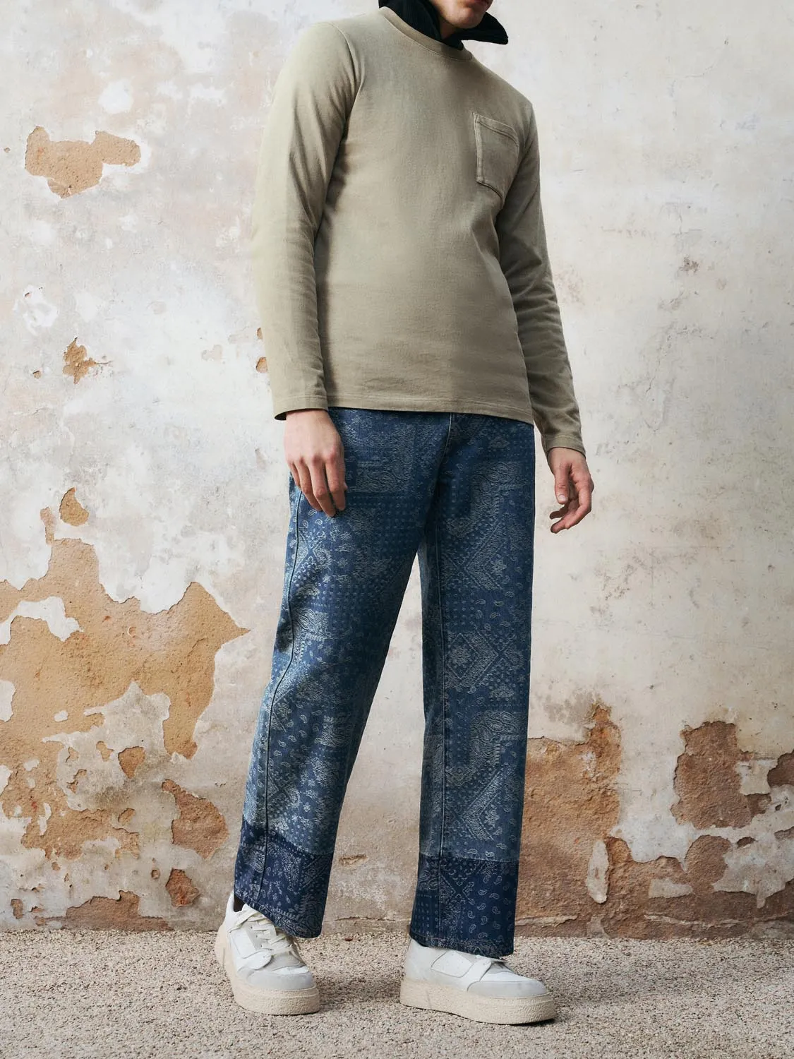 Printed Denim Jeans sold by Urban Revivo product image thumbnail 3