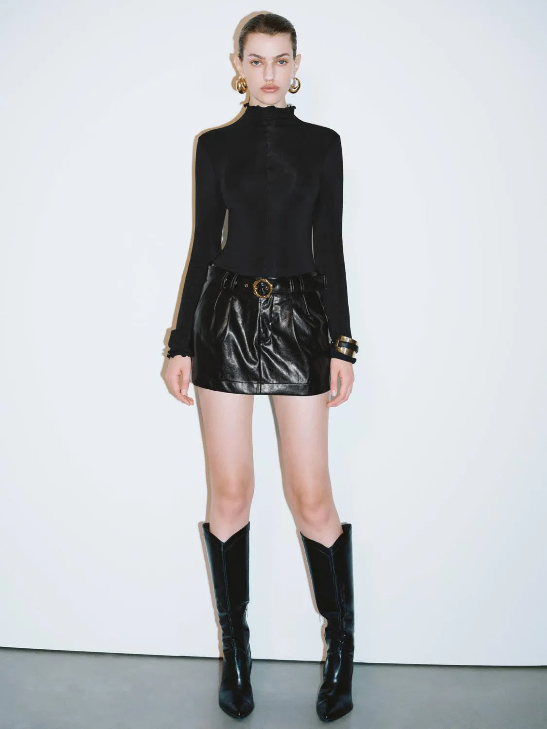 Vegan Leather Shorts sold by Urban Revivo product image thumbnail 5