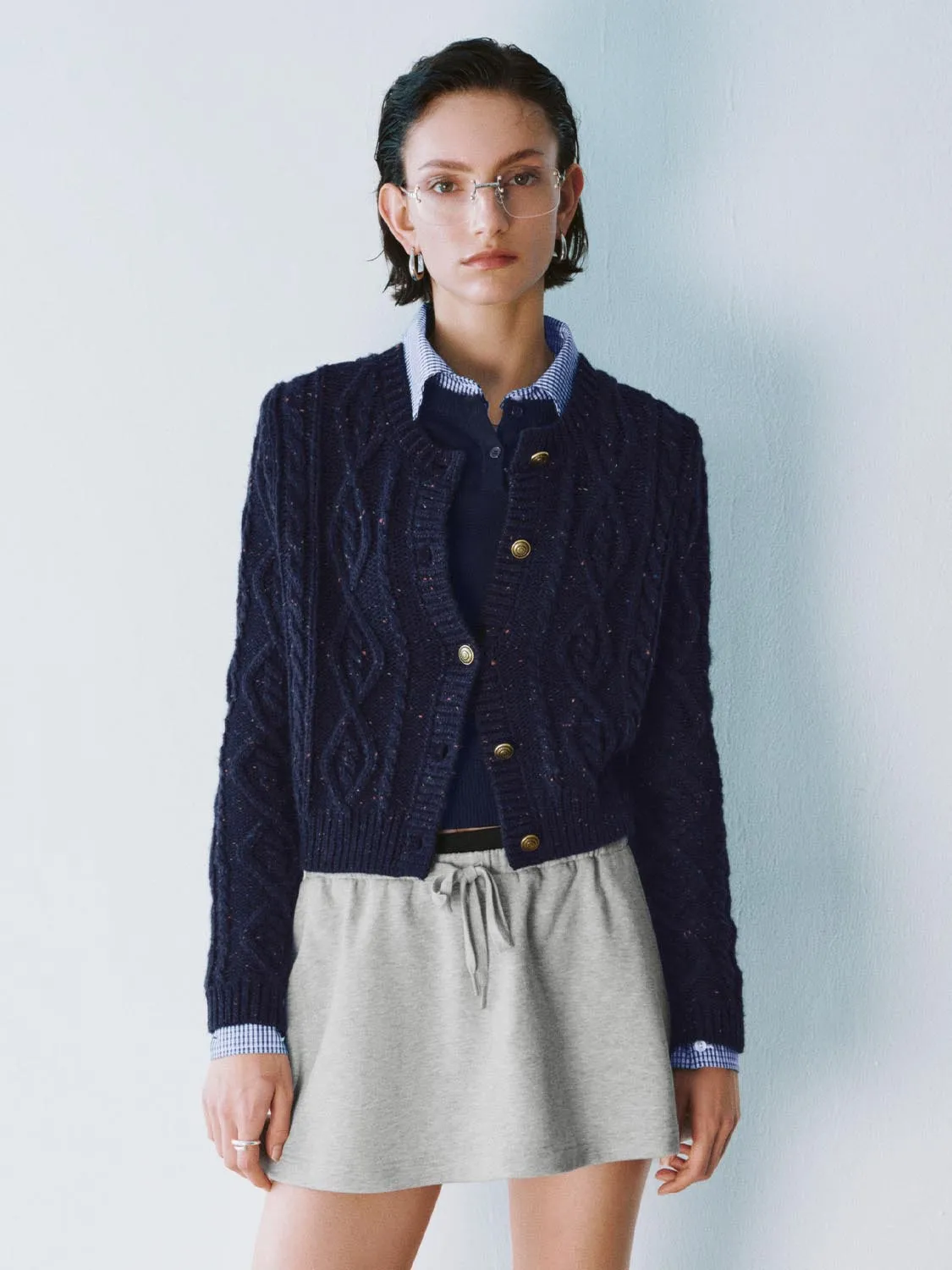 Cropped Knitted Cardigans sold by Urban Revivo