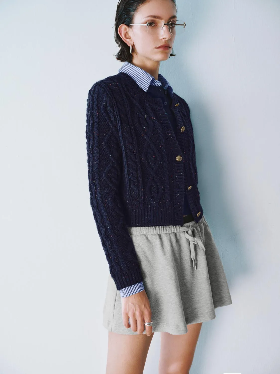 Cropped Knitted Cardigans sold by Urban Revivo product image thumbnail 2
