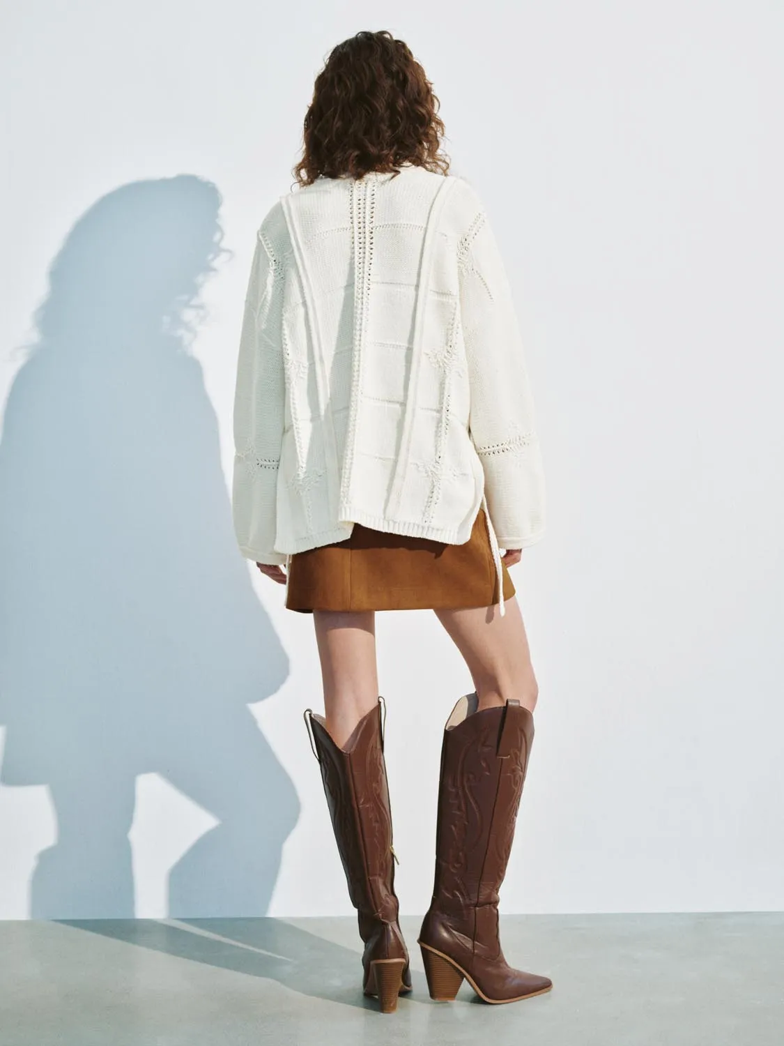 Lace Up Front Knitted T-Shirts sold by Urban Revivo product image thumbnail 5