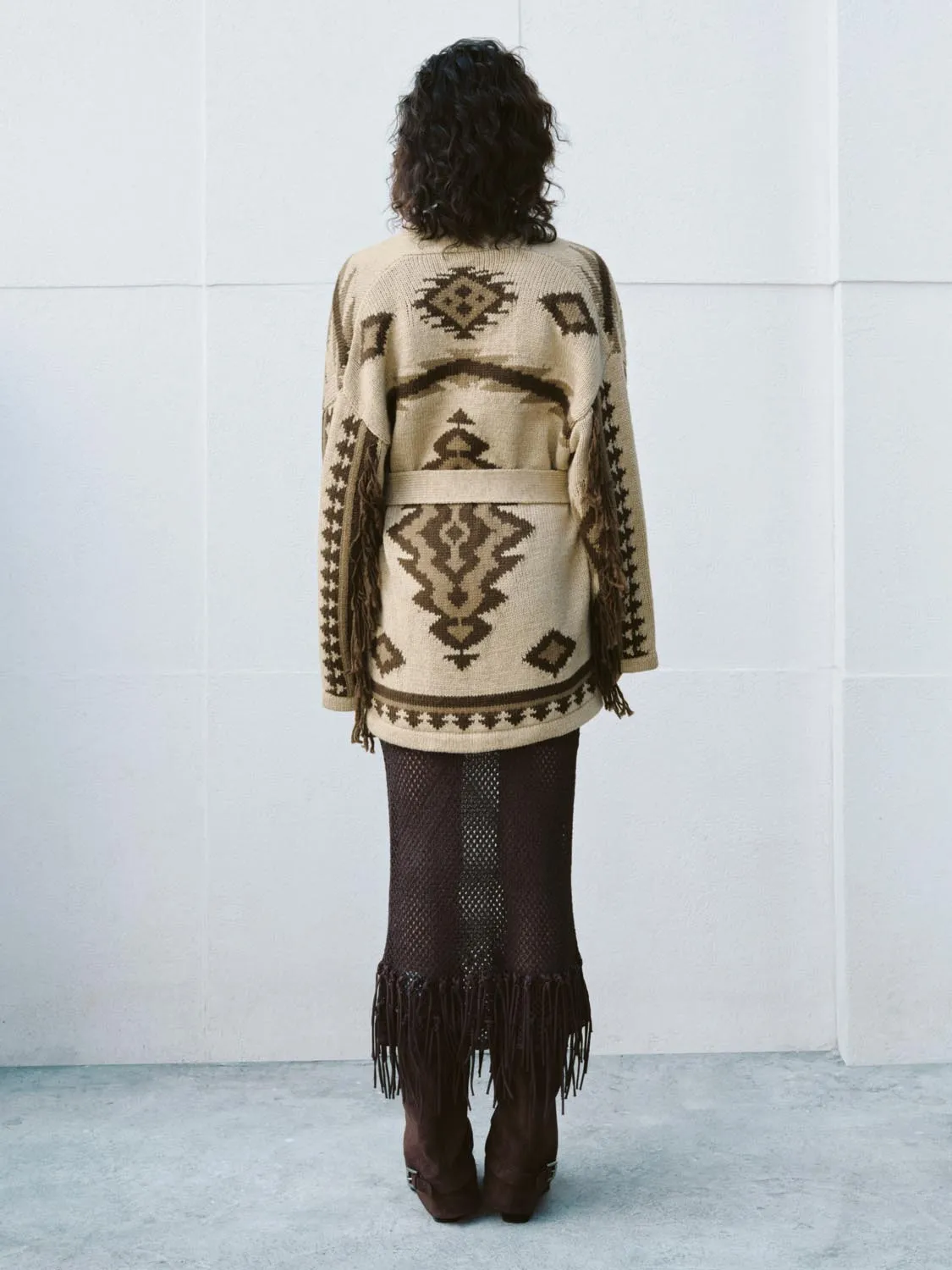Robe Aztec Knitted Cardigans sold by Urban Revivo product image thumbnail 5