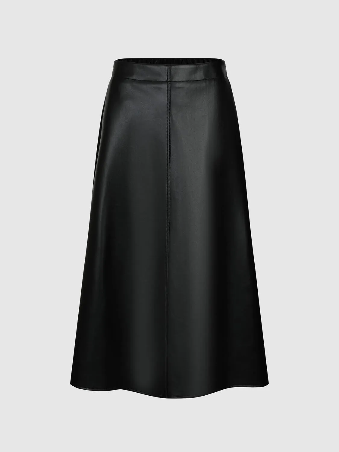 Vegan Leather A-Line Skirts sold by Urban Revivo