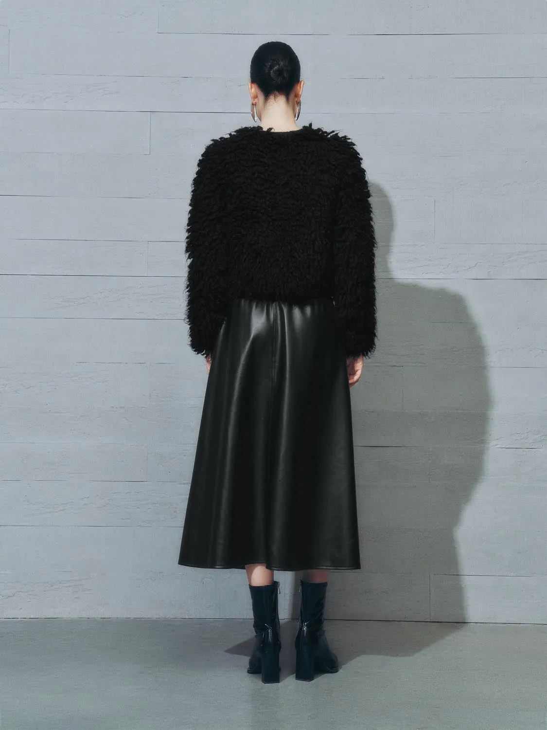 Vegan Leather A-Line Skirts sold by Urban Revivo product image thumbnail 5