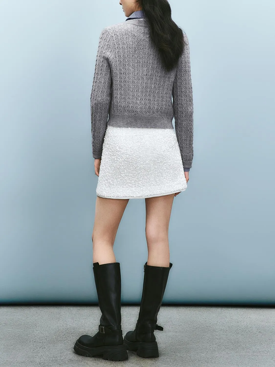 Cropped Knitted Cardigans sold by Urban Revivo product image thumbnail 5