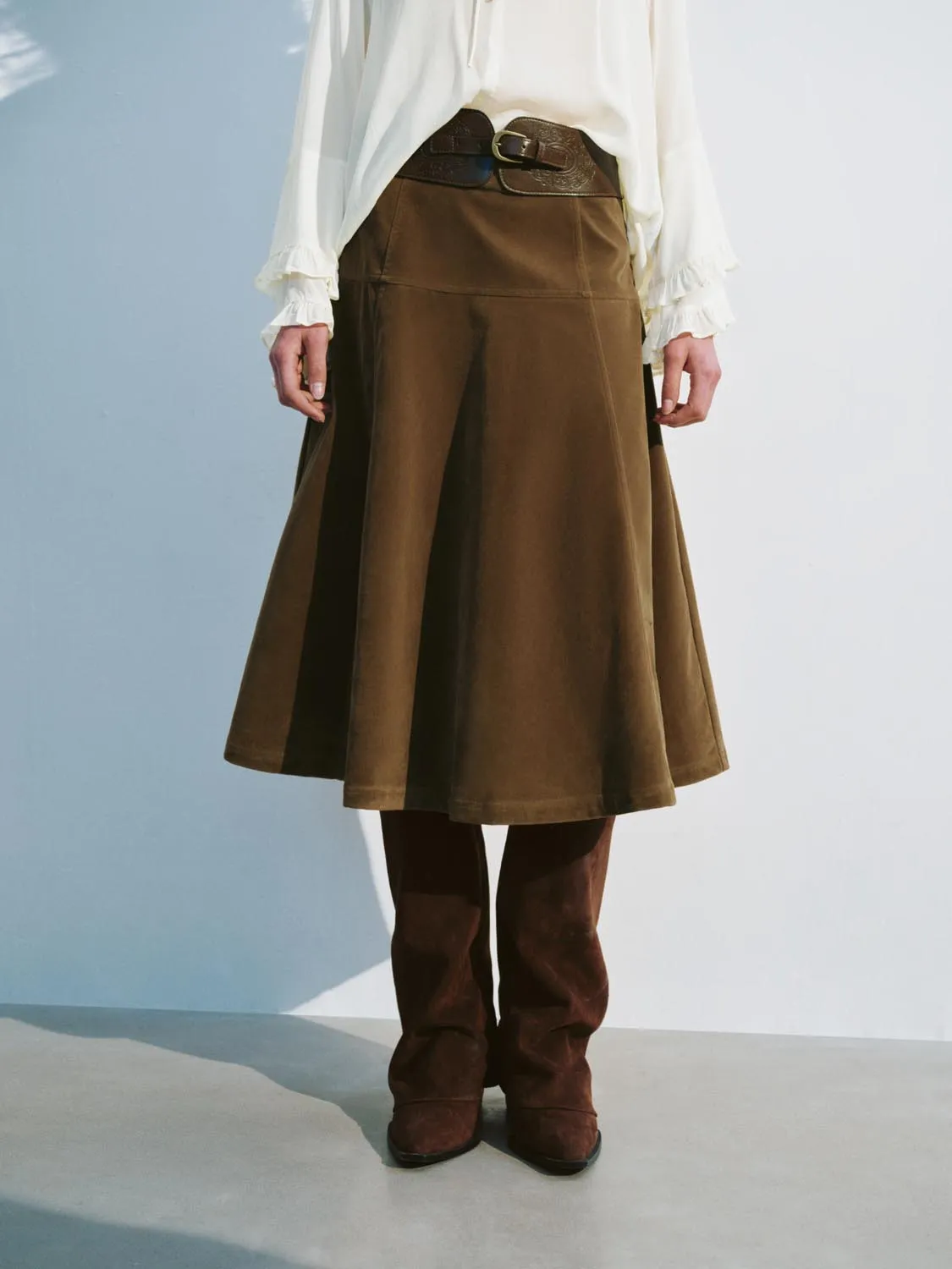 Corduroy A-Line Skirts sold by Urban Revivo product image thumbnail 2