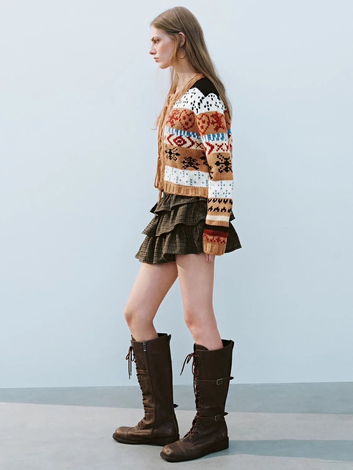 Tribal Pattern Knitted Cardigans sold by Urban Revivo product image thumbnail 4