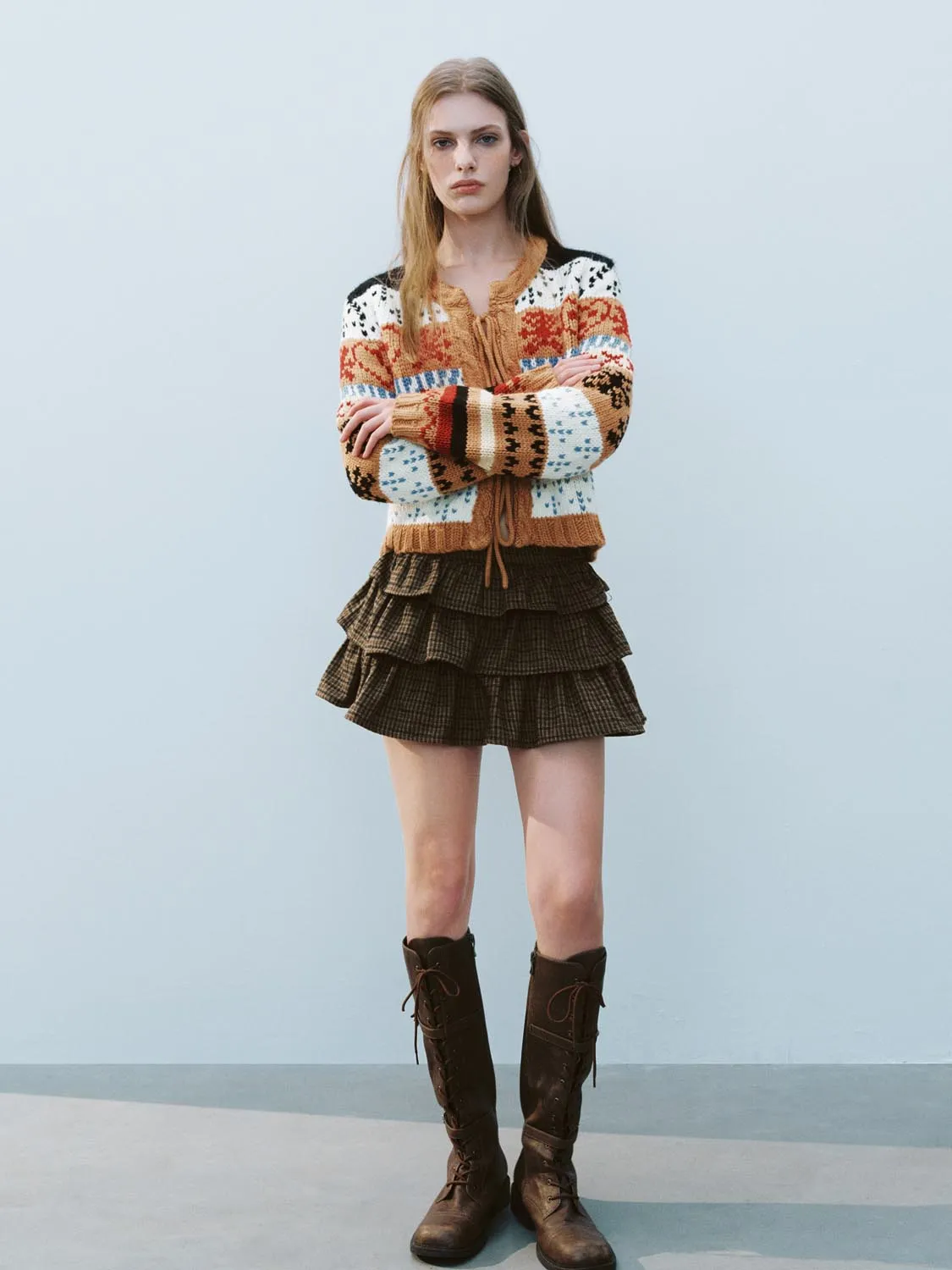 Tribal Pattern Knitted Cardigans sold by Urban Revivo product image thumbnail 3