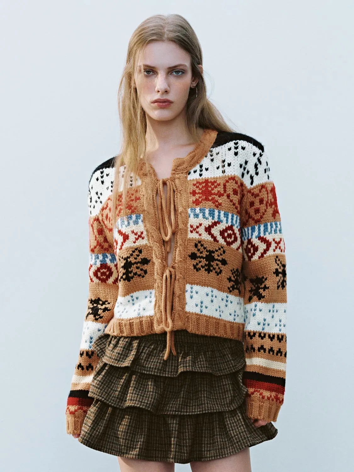 Tribal Pattern Knitted Cardigans sold by Urban Revivo