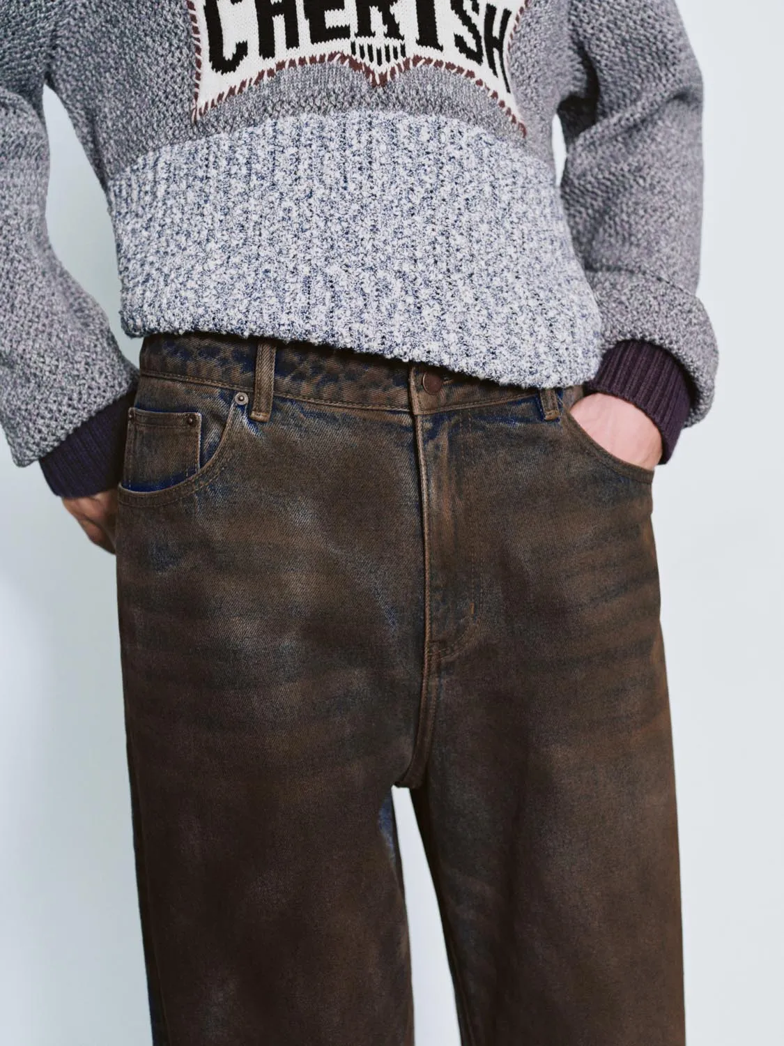 Loose Denim Jeans sold by Urban Revivo product image thumbnail 4