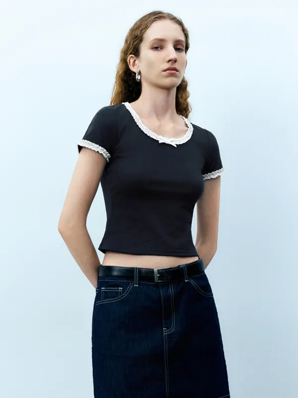 Crew Neck Skinny T-Shirt sold by Urban Revivo