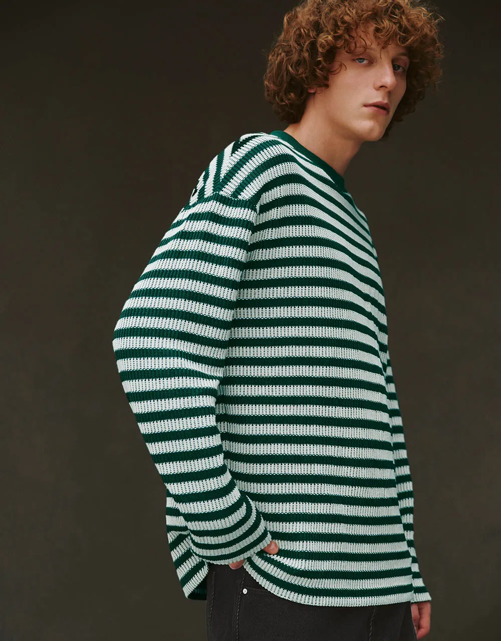 Striped Sleeve Crew Neck T-Shirt sold by Urban Revivo product image thumbnail 3