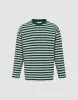 Striped Sleeve Crew Neck T-Shirt sold by Urban Revivo