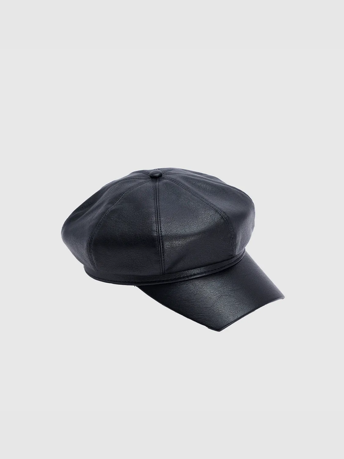 Vegan Leather Newsboy Caps sold by Urban Revivo