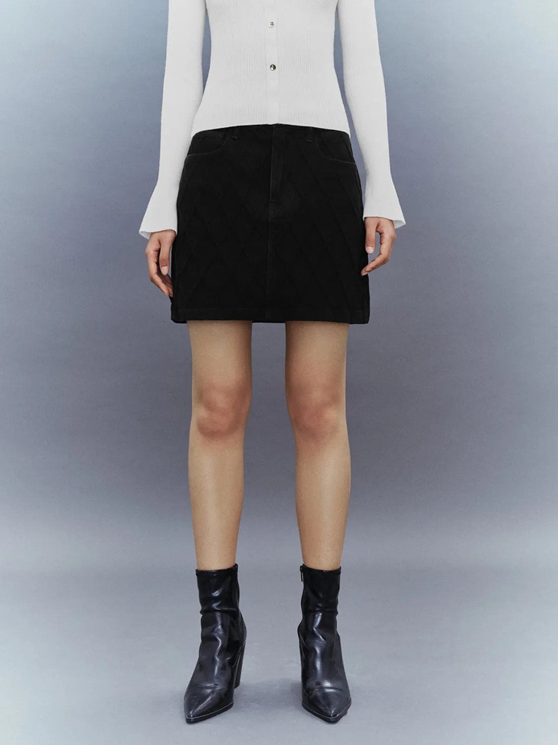 Mini A-Line Denim Skirts sold by Urban Revivo product image thumbnail 2