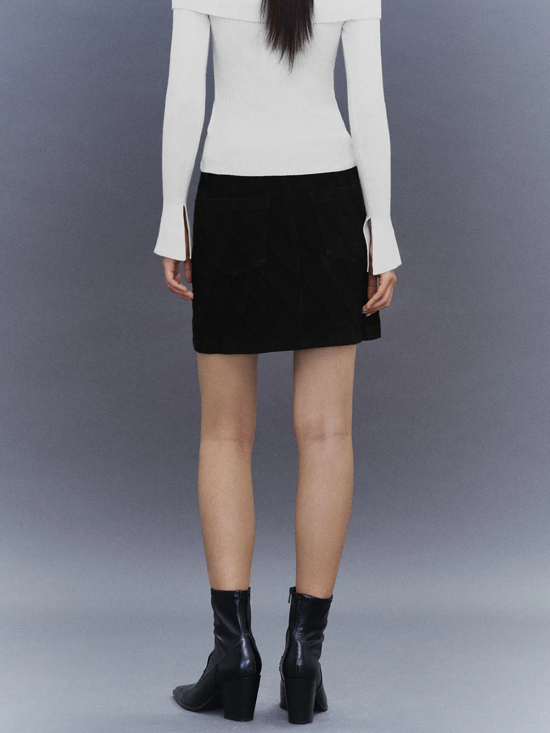 Mini A-Line Denim Skirts sold by Urban Revivo product image thumbnail 4