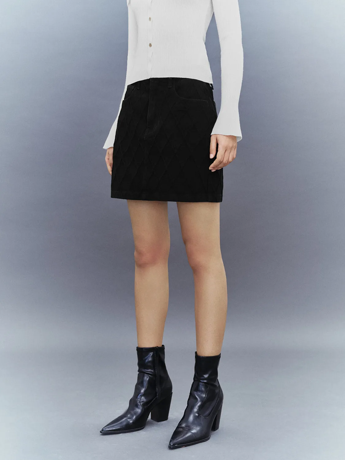 Mini A-Line Denim Skirts sold by Urban Revivo product image thumbnail 5