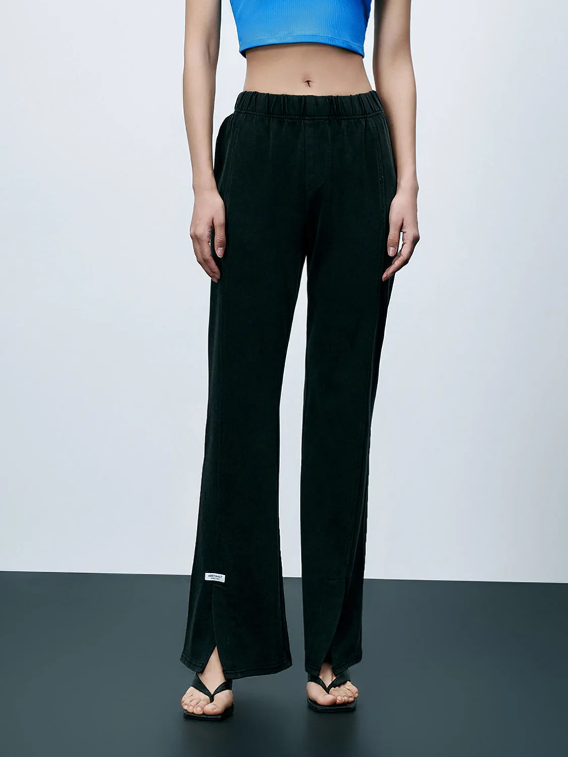 Elastic Split Hem Flare Pants sold by Urban Revivo product image thumbnail 2