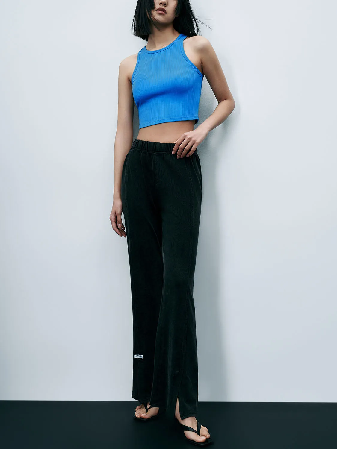 Elastic Split Hem Flare Pants sold by Urban Revivo product image thumbnail 5