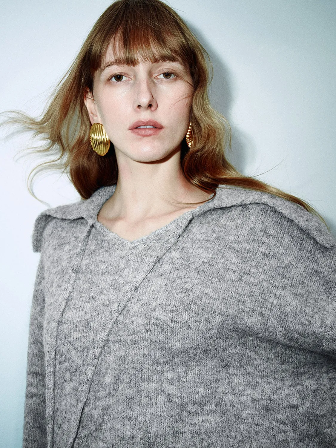 Lapel Knitted Long Sleeve T-Shirts sold by Urban Revivo product image thumbnail 5