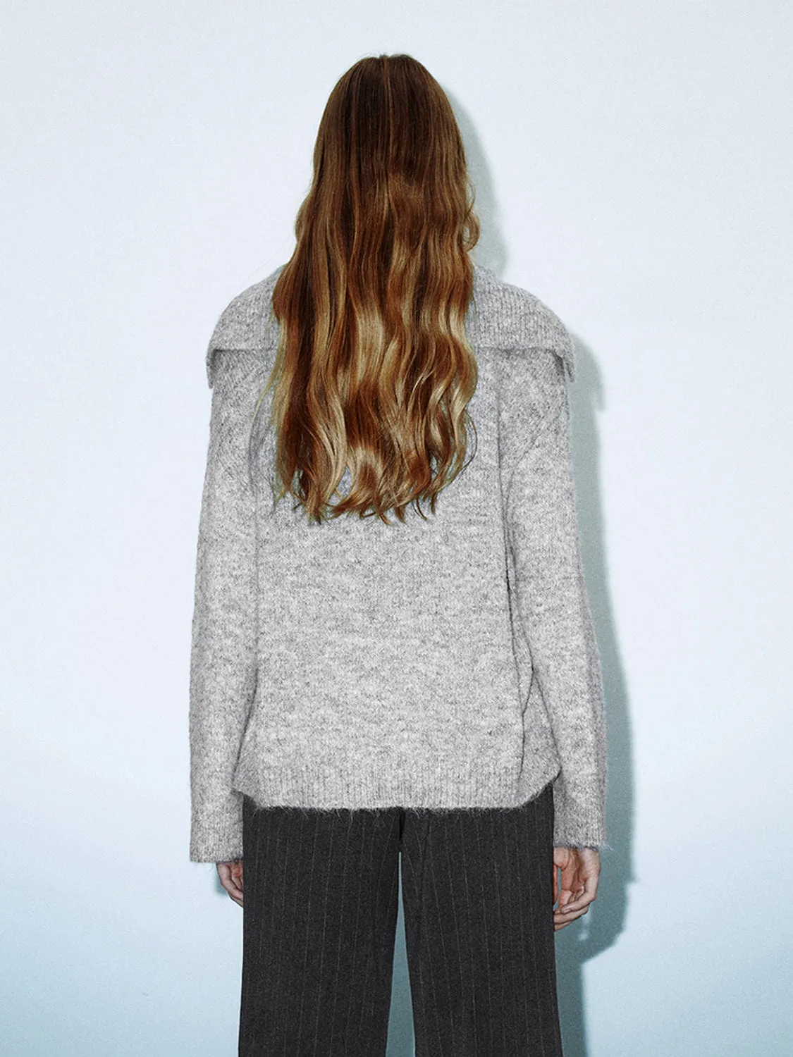 Lapel Knitted Long Sleeve T-Shirts sold by Urban Revivo product image thumbnail 2