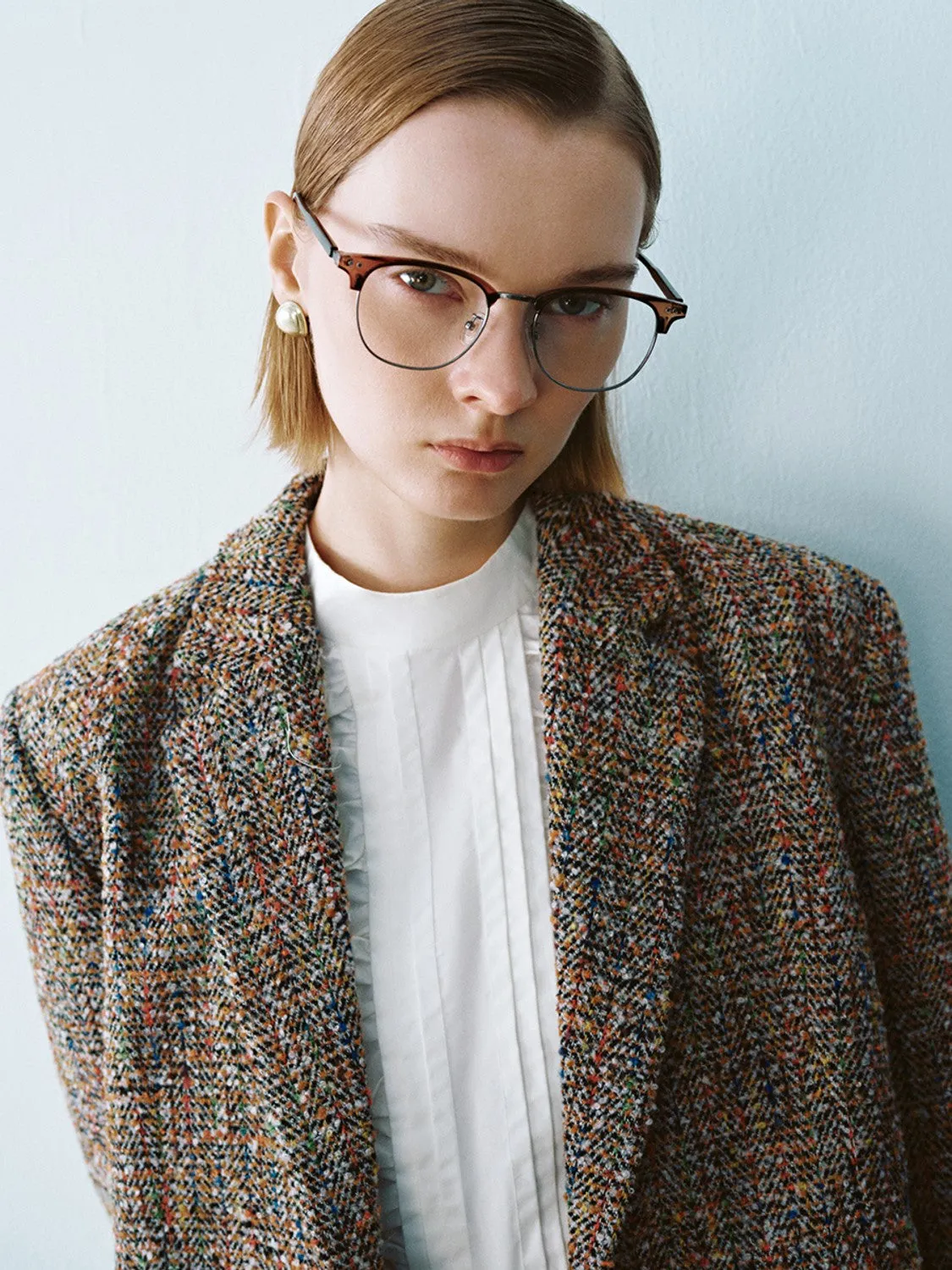 Tailored Collar Tweed Blazers sold by Urban Revivo product image thumbnail 5
