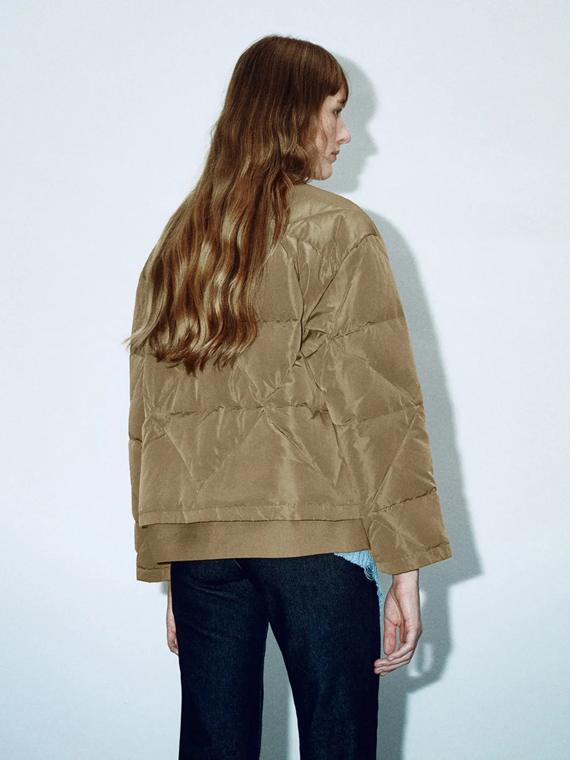 Notched Collar Down Padded Coats sold by Urban Revivo product image thumbnail 2