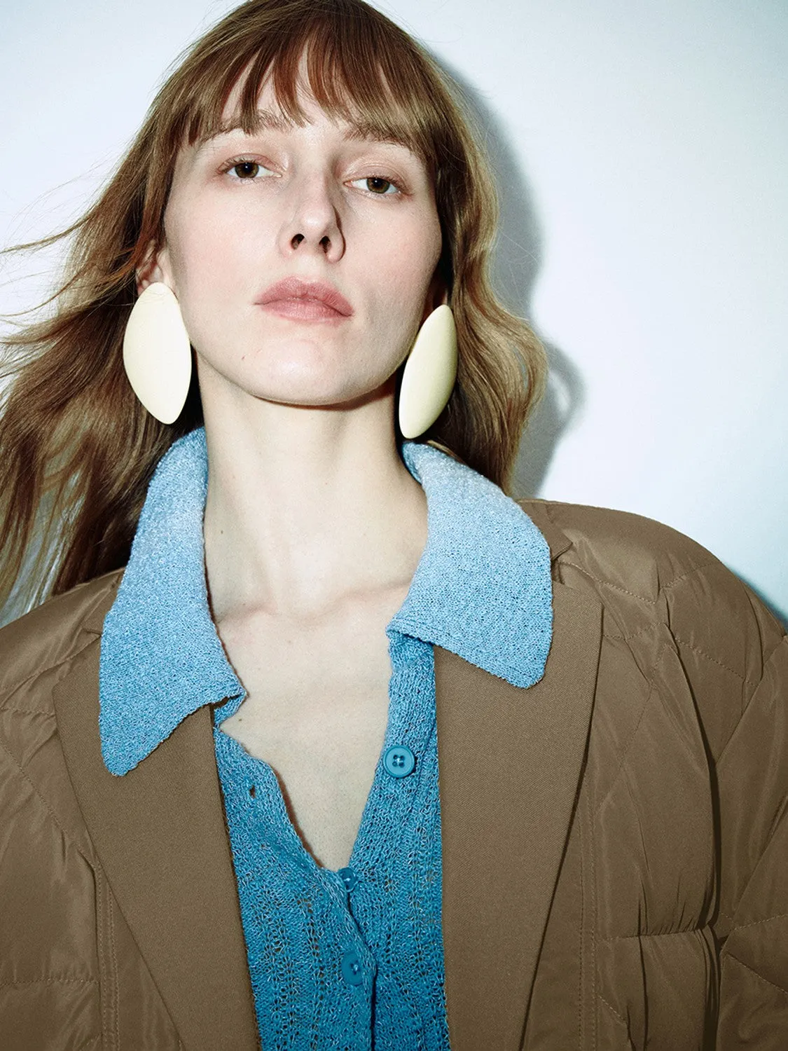 Notched Collar Down Padded Coats sold by Urban Revivo product image thumbnail 3