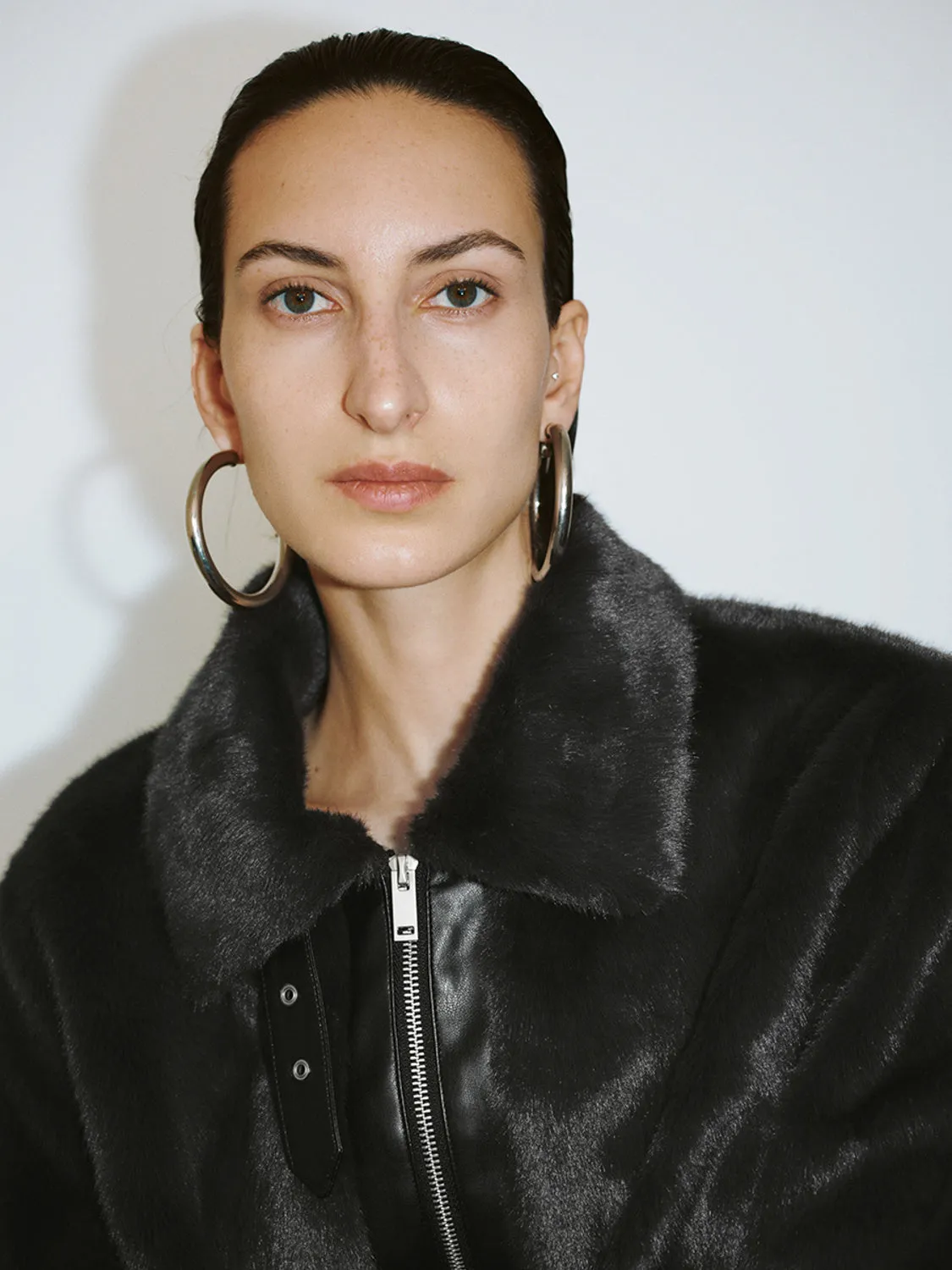 Zip Up Front Fur Coats sold by Urban Revivo product image thumbnail 3