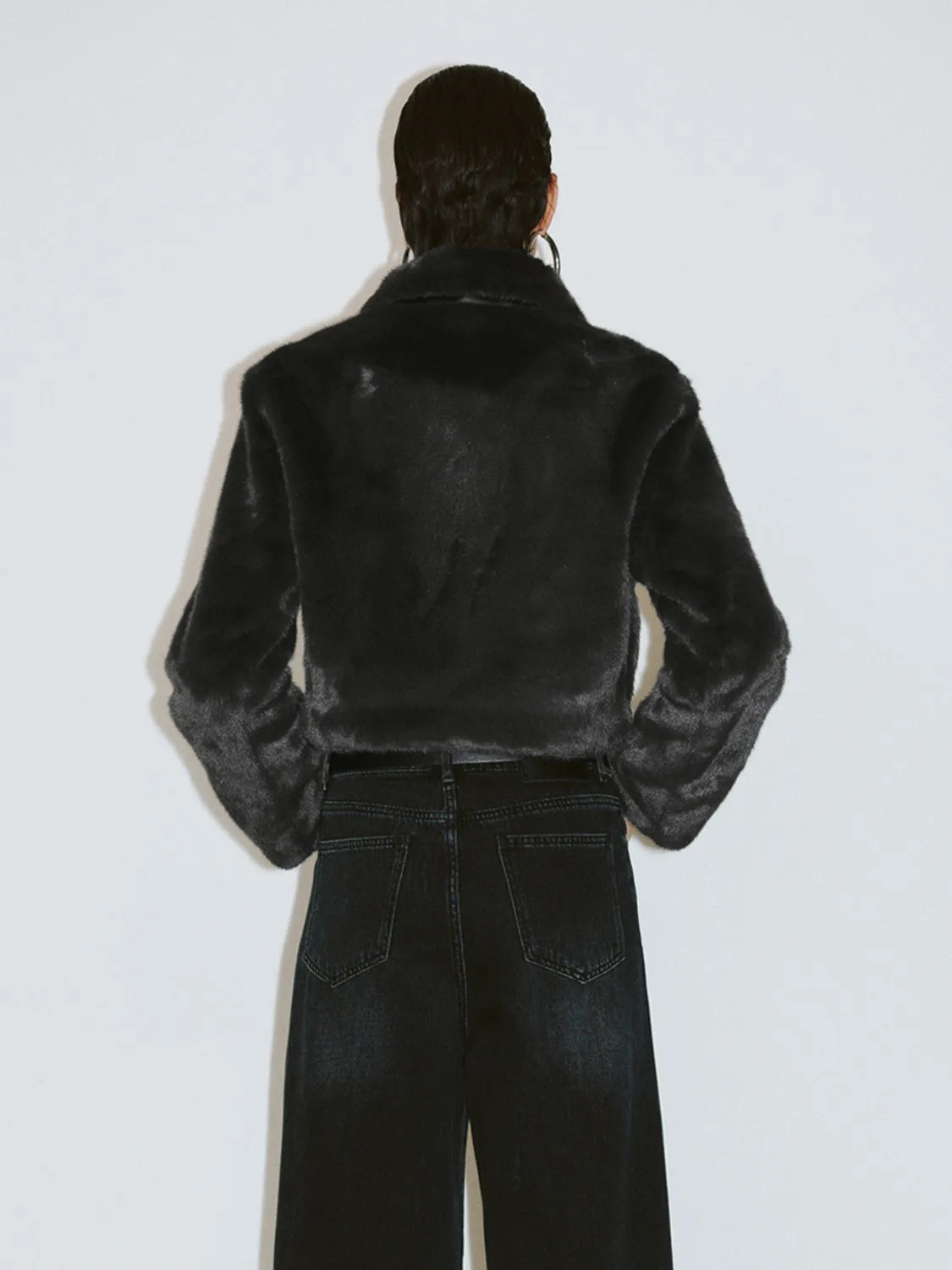 Zip Up Front Fur Coats sold by Urban Revivo product image thumbnail 2